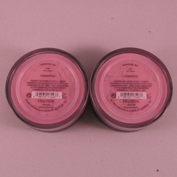 #NWT Original bareMinerals Cheerful Loose Powder Blush 0.85g/0.03oz - Lot of 2 - Picture 1 of 2